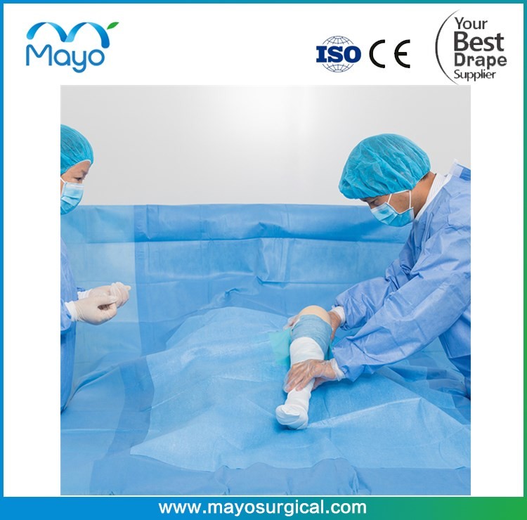 China Sterile Knee Arthroscopy Drape Pack Hospital Use Drape Kit wholesale