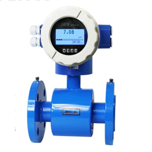 4 - 20mA Output Sulfuric Acid Flowmeter / Totameter Intelligent Electromagnetic Water Flow Meter