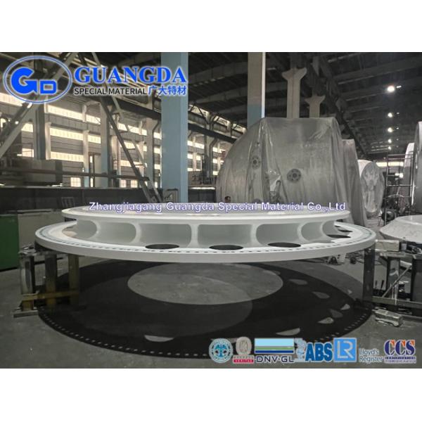 Yaw Base Plate Wind Turbine Castings Spheroidal Graphite Cast Iron EN-GJS-500-7 , QT500-7
