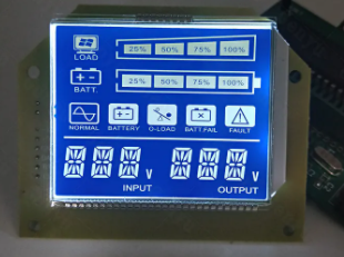 TN LCD Screen 7 Segment Display Dark Background White Backlight SMT_HT1621