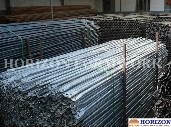 Galvanized H Frame Scaffolding System Tubular Cross Brace Galvanized Surface