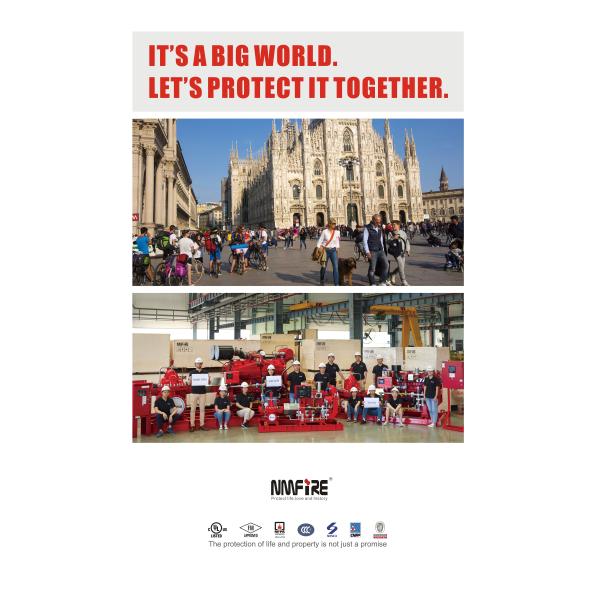 Impeller Centrifugal Pump Set With Jockey Pump UL Listed Fire Pump Tornatech controller