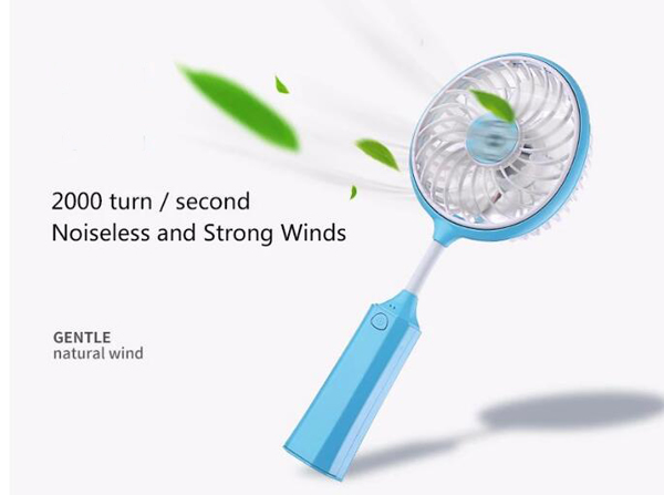 Portable USB Badminton Racket Fan Handheld Mini Badminton Racket Fan