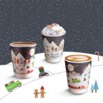 Biodegradable Disposable 4oz 6oz 8oz 10oz 12oz 16oz 20oz Double Wall Paper Cups