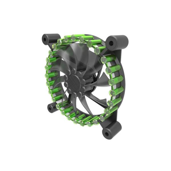 newest 12cm RGB fan pc gatling case fan with rainbow