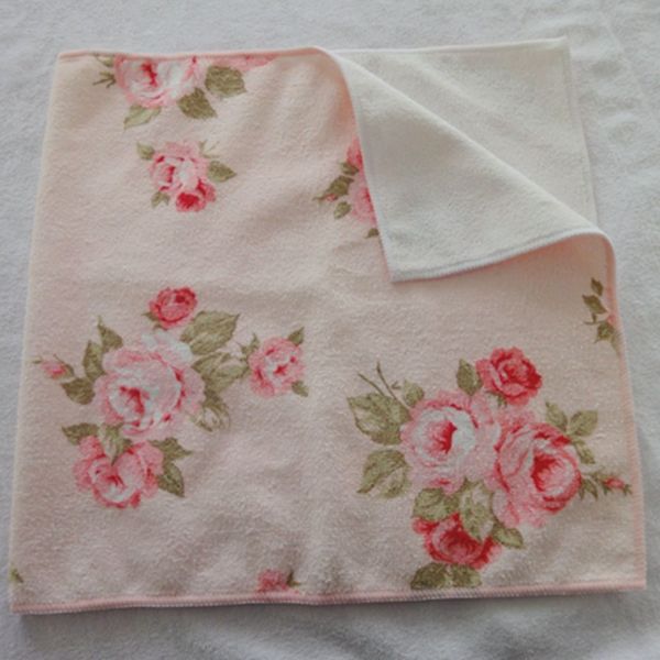 Flower printed tea 100% polyester towel