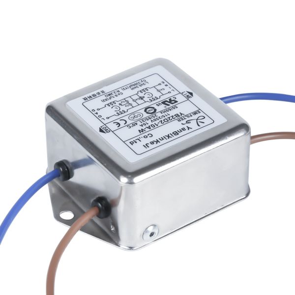 YB22D2 Single Phase Noise Filter 220V 10A Power EMI Filter For Power Supply Equipment