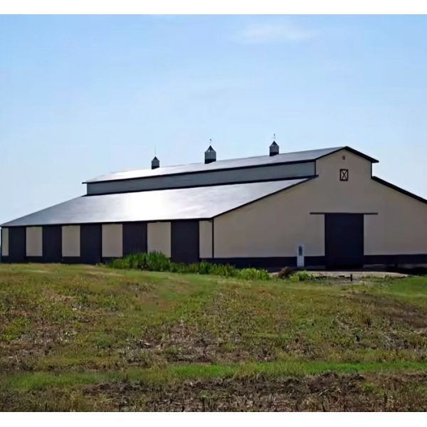 Steel structure warehouse interior