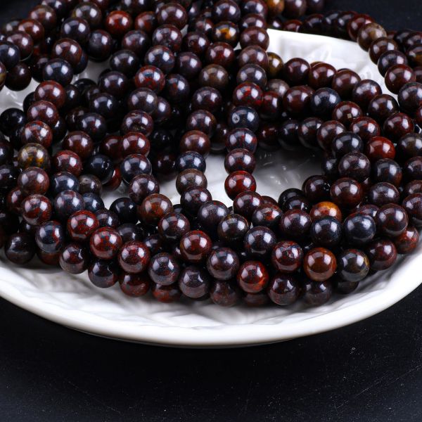 Red Flower Jasper Round Bead Natural Crystal Gemstone Different Bead Size Loose Bead Strands for DIY Jewelry Making