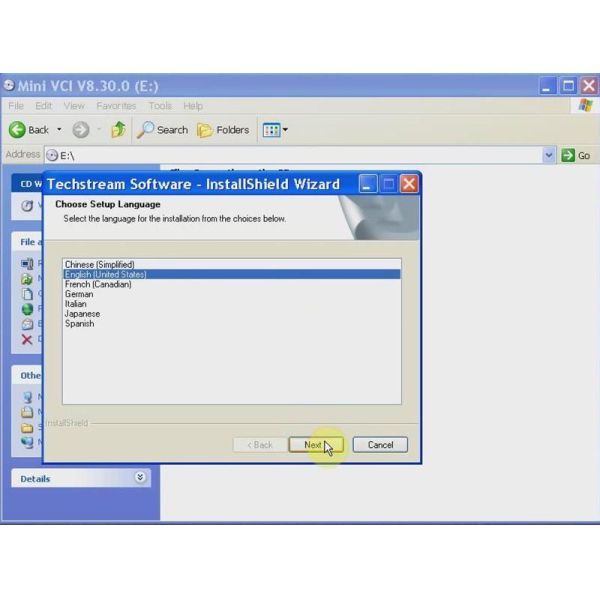 MINI VCI Auto Diagnostic Tool for TOYOTA TIS Techstream Firmware V2.0.4 Single Cable Support VPW protocol