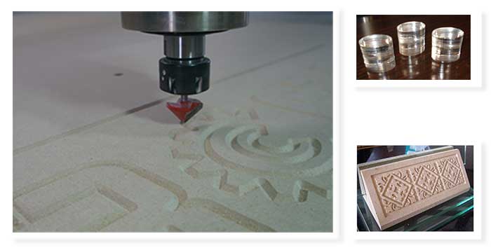 5.5 KW Air Cooling Spindle CNC 3D Router Machine For MDF Cutting / Woodworking