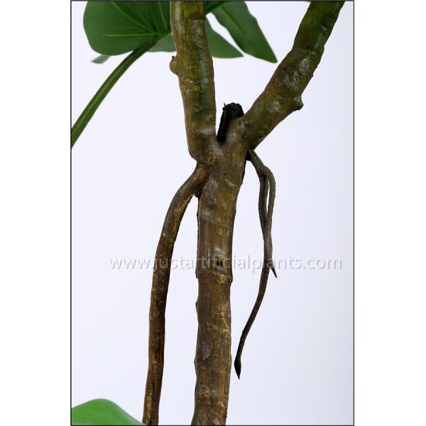 Small Size Artificial Decorative Trees Split Philodendron Monstera Tree In Green Color