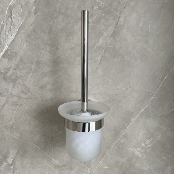 Polished Finisher Sus304 Bathroom Toilet Cleaning Brush And Holder