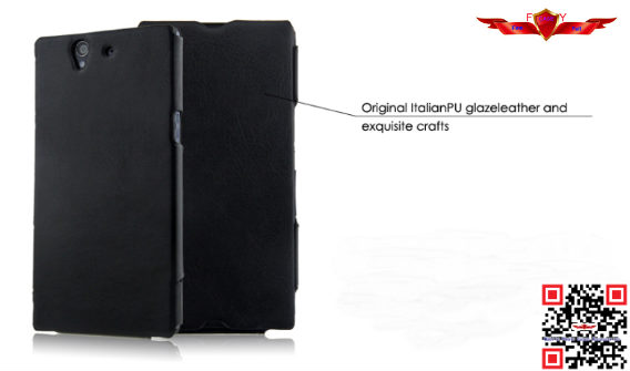 New Arrival 100% Qualify Colorful PU Flip Leather Cover Case For Sony Xperia Z L36H