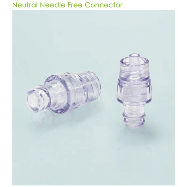 Medical one way extension tube with normal needle free connector luerlock needless connector