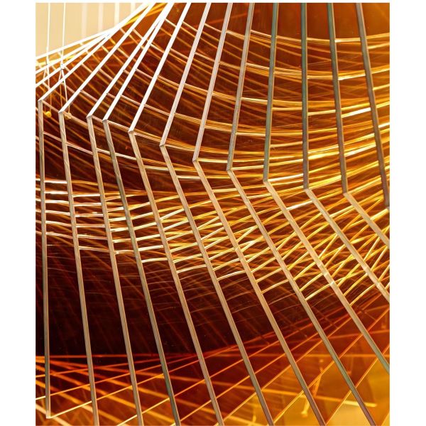 Wave Shaped Hotel Lobby Banquet Exhibition Hall Chandelier Art Custom Engineering Lamp