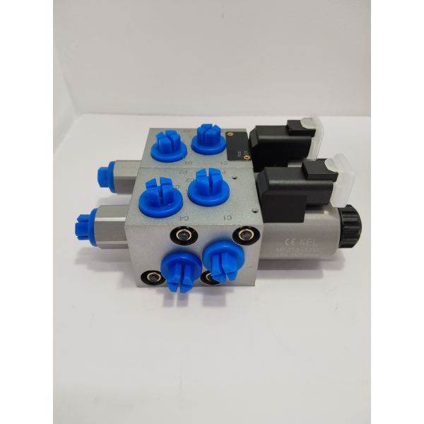 36W Electric Hydraulic Solenoid Valve 12v 6 Way 2 Position Double Valve
