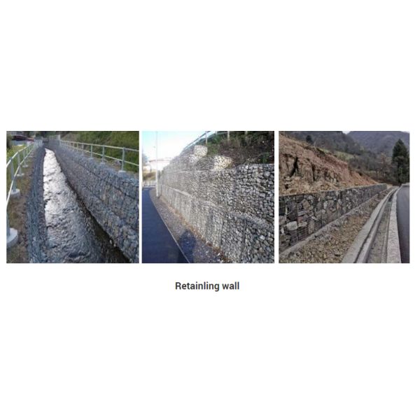 6mm Galfan Zinc 95% Al 5% Gabion Cage Retaining Wall