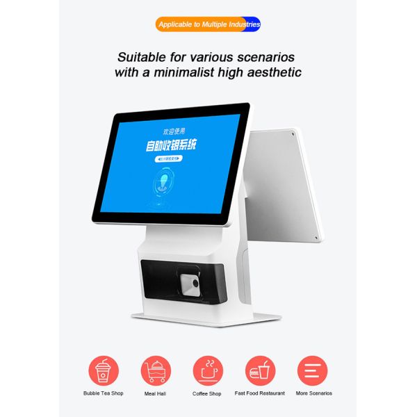 1920x1080 Interactive Kiosk Display 21.5 Subway Self Order Kiosk