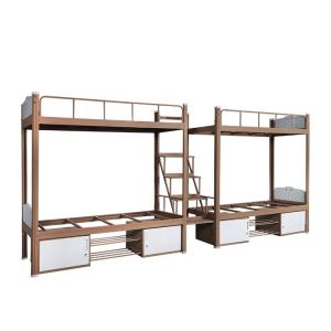 China Bedroom Rust Proof RAL Card Metal Bunk Bed Frame wholesale