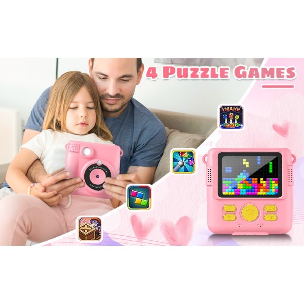 Children Sticker Mini Inkless Printer Instant Camera Portable 57X25mm