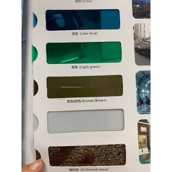 Greenhouse Roofing Polycarbonate Sun Sheets 4mm-20mm Thickness