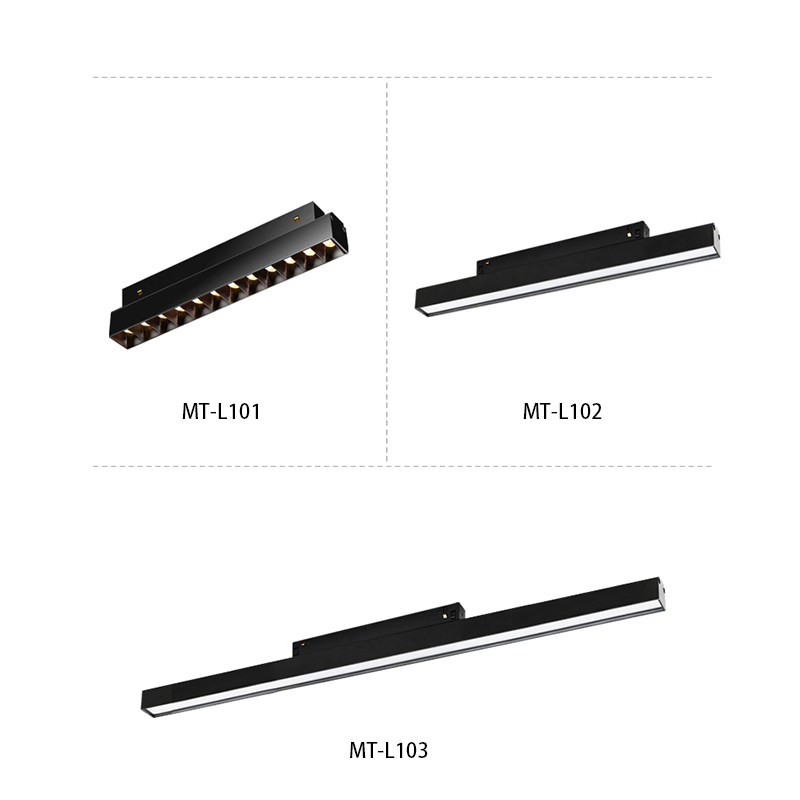 Interior Design Linear LED Track Light Suspension Mount Installation