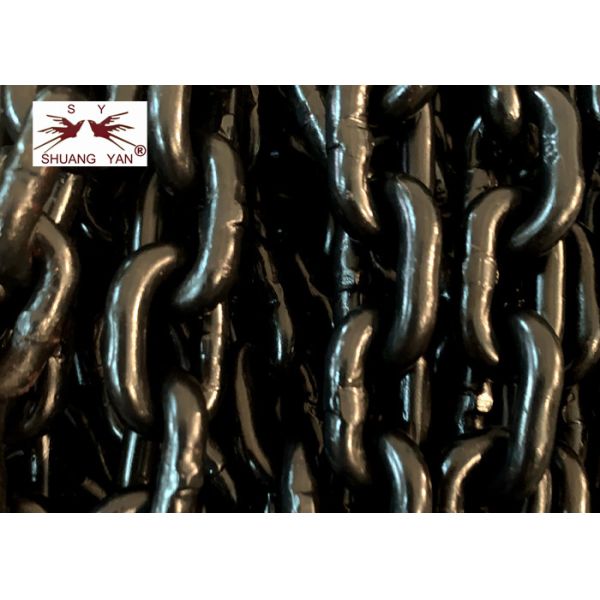 OEM G80 Black Coating Galvanized Lifting Chain 4mm 5mm