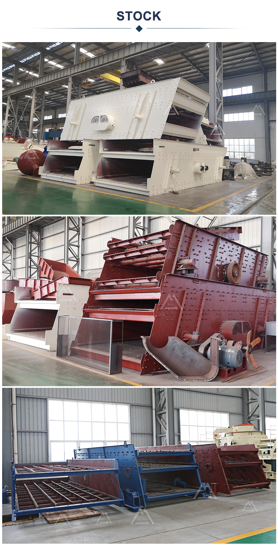 High Frequency 4 Deck Vibrating Screen Machine 60 TPH Industrial
