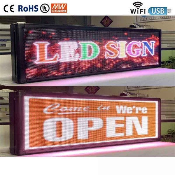 320*160mm Programmable Scrolling LED Signs , P5 Indoor LED Display Panel