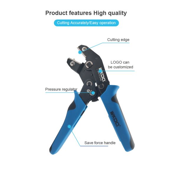 Non Slip Hand Crimp Tools FBS Plug Bridge Cutting Pliers WKT 3.5-6Q