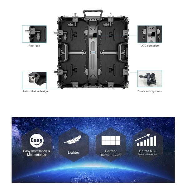 3840Hz refresh rate Events Show Rental P2.5 LED Display Panel P3 P4 P5 indoor video wall