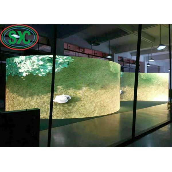 High Brightness Full Color Sports LED Curved Screen , Stadium Large Screen 1R1G1B