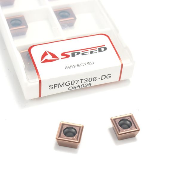 Speed Tungsten Carbide SPMG 060204 U Drill Inserts CVD And PVD Coating