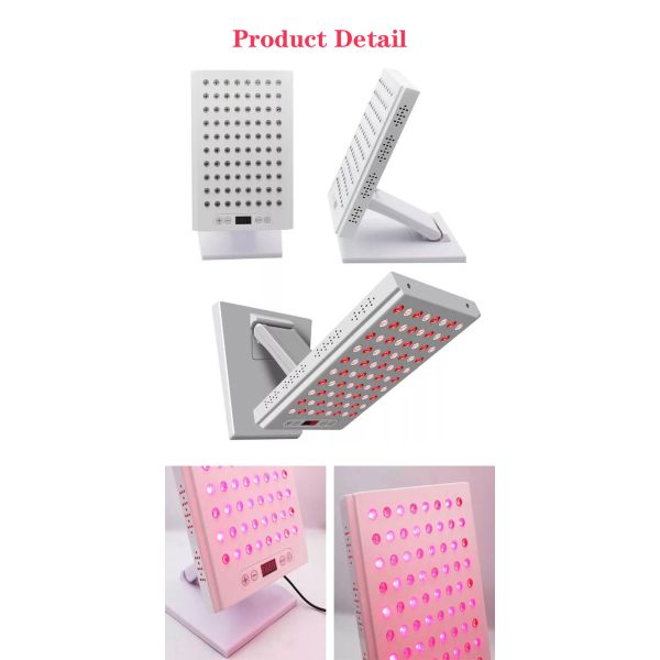 LED-Red-Light-Therapy-Device-Physiotherapy-Lamp - 660nm and Near-Infrared 850nm LED Light Combo for Skin Beauty