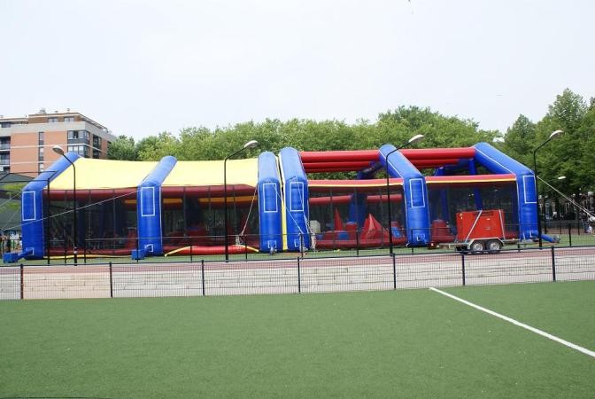 China 0.4mm PVC tarpaulin detachable Inflatable Paintball Bunker Arena wholesale