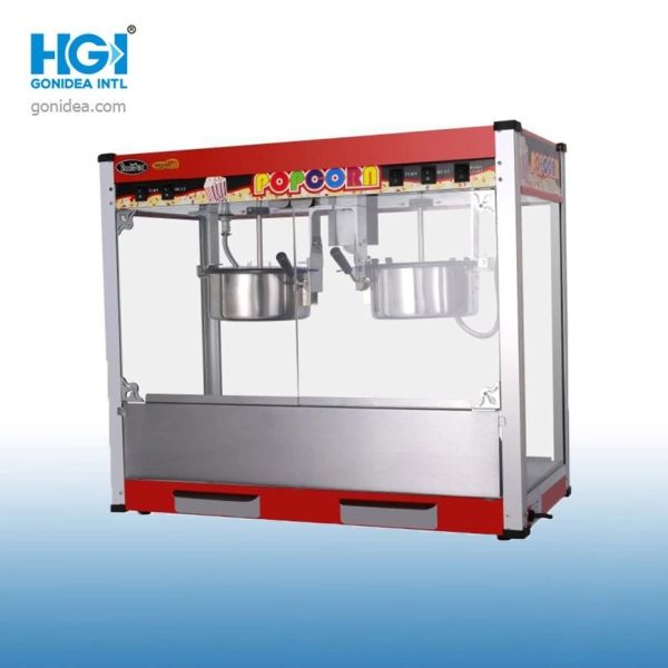 Electric Spherical Popcorn Display Cabinet Popcorn Maker Machine 500W