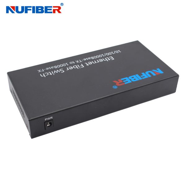 2 RJ45 Port 4 Sfp Port Switch Media Converter Support 5-16V Voltage Input
