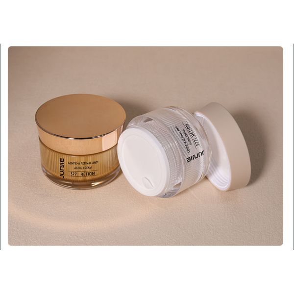 Printing Handling UV Printing 50ml Double Wall Acrylic Plastic Jar for Body Scrub Cream