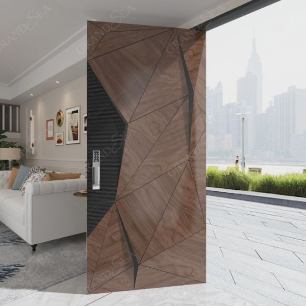 Co-signed by Lamborghini Hot Sale Modern Fashion Superior a Class Lock System Aluminium Door