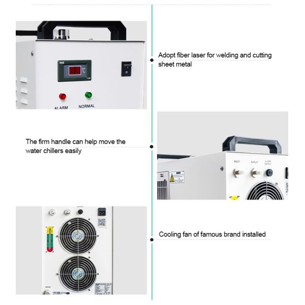 220V Advertising Company Industrial Air Cooled Water Chiller CW-5200 with Performance