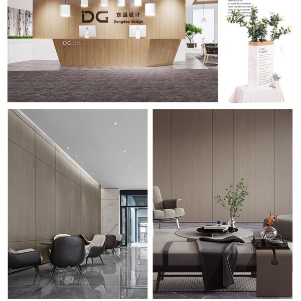 Hot Sale Fire And Moisture Resistant WPC Slotted Panel Wood Veneer Wall Panels