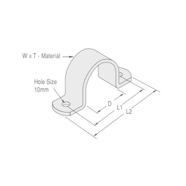 Steel EMT Strut Pipe Clamps Conduit Hanger Pipe Saddle Clamp