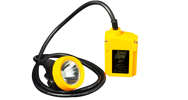 LED Miner Head Lamp 20000lux IP68 Rechargeable Mining Light