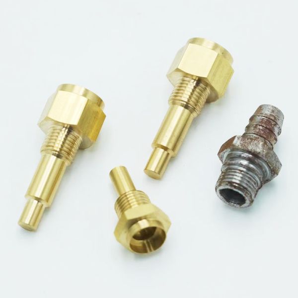 Automobile Oil Pipe Joints Urea Tank Nozzles Urea Tank Joints Steam Pipe Oil Pipe Joints Copper Oints Nickelplated Non Standard Fastener Pipe Joint Connector M17x11.1mm