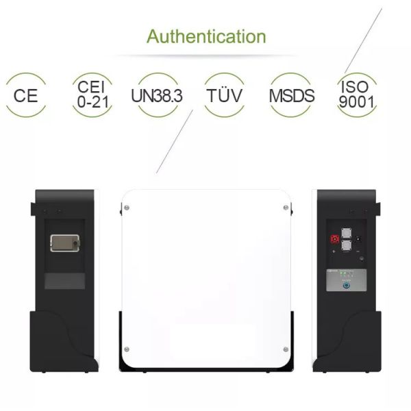 Wall Mounted 48V 150AH 7.5KWh Lithium Ion Battery For Home Energy Storage 10 Years' Warranty