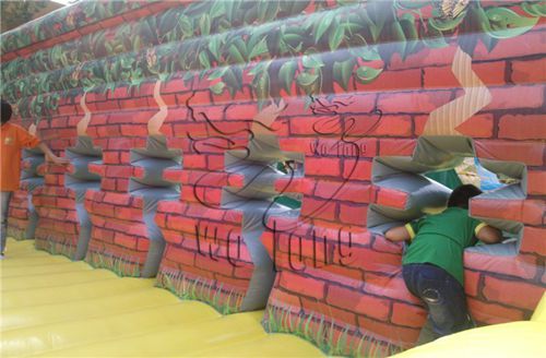 hot selling custom inflatable land obstacle course