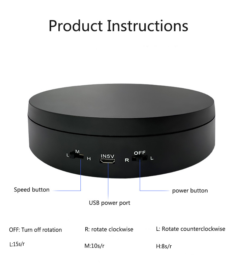 Frosted Elegance Rotating Display Platform Motorized Rotating Display Stand