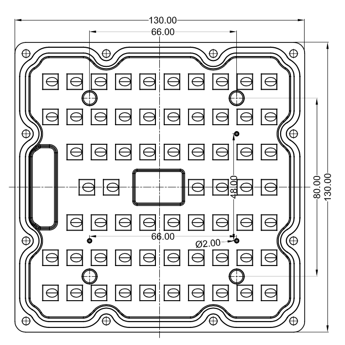 DC24V Square SMD Led Modules Led Street Light Modules With Led