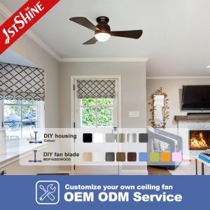 Modern 42” Ceiling Fan with Light Compact and Elegant Design